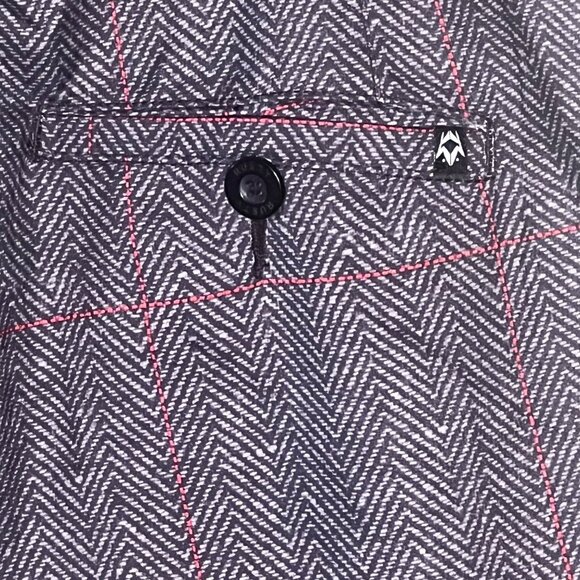 Rusty Mens Gray & Red Checkered Board Shorts Size 30 Pockets NWT Comfortable - Picture 8 of 16